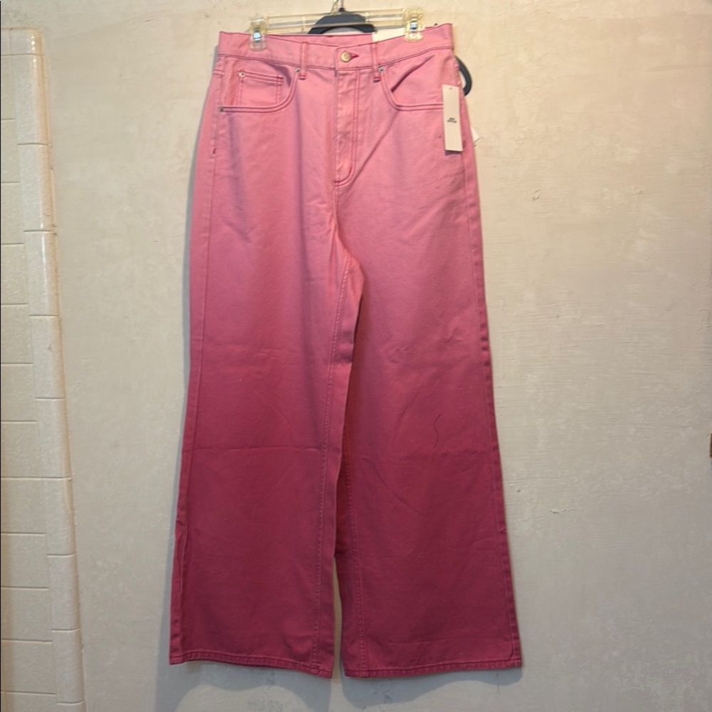 NWT BDG Pink Wide-Leg Skater Baggy Women Jeans